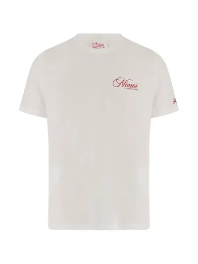 Mc2 Saint Barth Miami St Barth Hotel T-shirt In Neutral