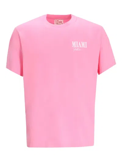 Mc2 Saint Barth Miami T-shirt In Pink