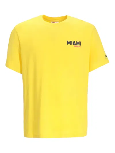 Mc2 Saint Barth Miami T-shirt In Yellow