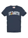 Mc2 Saint Barth Mickey Mouse Logo-print T-shirt In Blue
