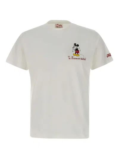 Mc2 Saint Barth Mickey Mouse-print T-shirt In White