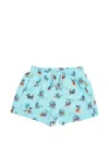 Mc2 Saint Barth Kids' Mickey Swim Shorts In Blue