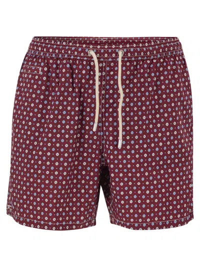Mc2 Saint Barth Micro Print Swimsuit In Pink