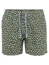 Mc2 Saint Barth Micro-print Swimsuit In Green