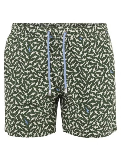 Mc2 Saint Barth Micro-print Swimsuit In Multi