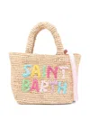 Mc2 Saint Barth Mid Beach Embroidered Raffia Tote Bag