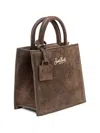Mc2 Saint Barth Midi The Shop Tote Bag In Brown