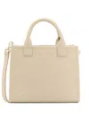 Mc2 Saint Barth Vanity Bag Midi Leather Shoulder Bag In Neutral