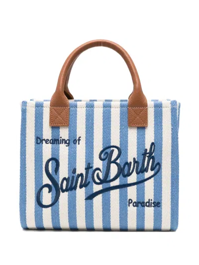 Mc2 Saint Barth Midi Vanity Striped Tote Bag In Pattern