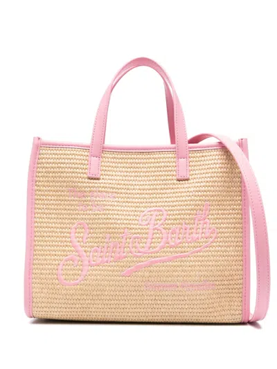Mc2 Saint Barth Kids' Midi Vivian Tote Bag In Neutrals