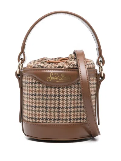 Mc2 Saint Barth Mila Bucket Bag In Brown