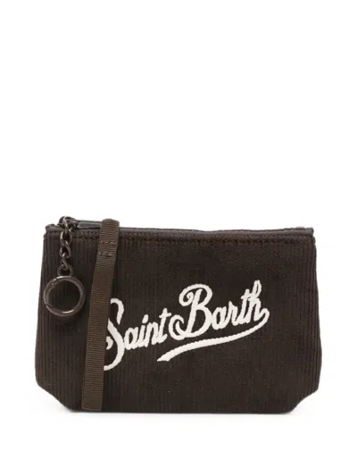 Mc2 Saint Barth Mini Aline Corduroy Make-up Bag In Multi