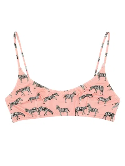 Mc2 Saint Barth Mini Bikini Top In Pink