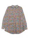 Mc2 Saint Barth Mini Brigitte Floral Embroidered Shirt In Multi