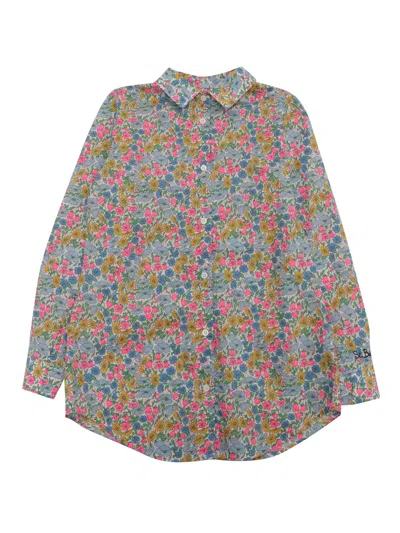 Mc2 Saint Barth Mini Brigitte-cotton Poppy And Daisy 25 Emb In Multi