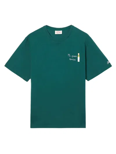 Mc2 Saint Barth Mini Casual T-shirt For Men In Green