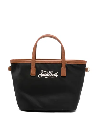 Mc2 Saint Barth Mini City Tote Bag In Black