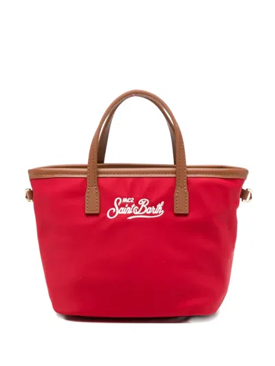 Mc2 Saint Barth Mini City Tote Bag In Red