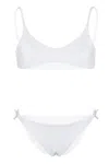 Mc2 Saint Barth Mini Daisy Scoop Bikini In White