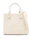 Mc2 Saint Barth Mini Embossed-logo Bag In Neutral