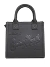 Mc2 Saint Barth Black Vanity Bag Mini Handbag In Black