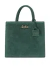 Mc2 Saint Barth Mini Logo Tote Bag In Green