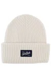 Mc2 Saint Barth Mini Luxe Knit Hat In White