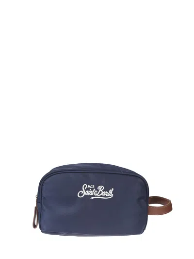 Mc2 Saint Barth Mini Nylon Wallet For Men In Navy
