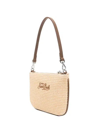 Mc2 Saint Barth Mini Parisienne Crystal-embellished Tote Bag In Neutral