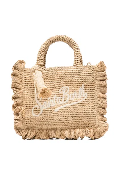Mc2 Saint Barth Mini Raffia Natural Volant Bag