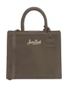 Mc2 Saint Barth Mini Shop Top Handle Tote Bag In Brown