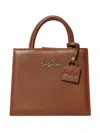Mc2 Saint Barth Mini Shop Tote Bag In Brown