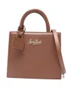 Mc2 Saint Barth Mini Shop Tote Bag In Brown