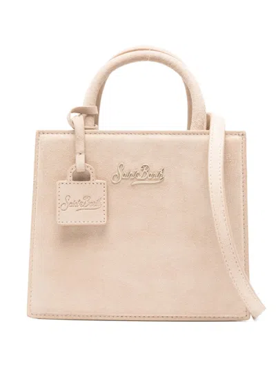 Mc2 Saint Barth Mini Shop Tote Bag In Neutral