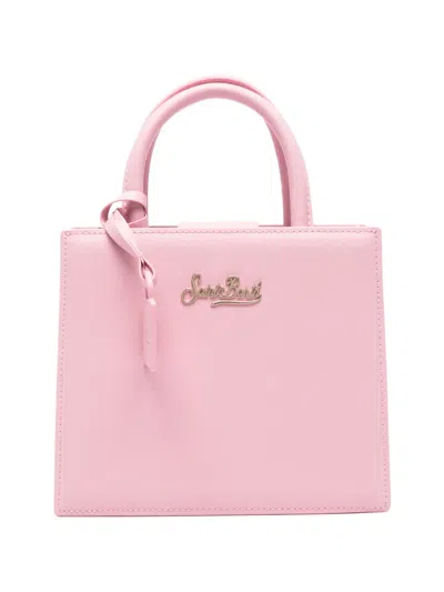 Mc2 Saint Barth Mini Shop Tote Bag In Pink