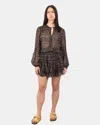 Mc2 Saint Barth Mini Skirt Woman - Silk Voile Lurex Geo Leo