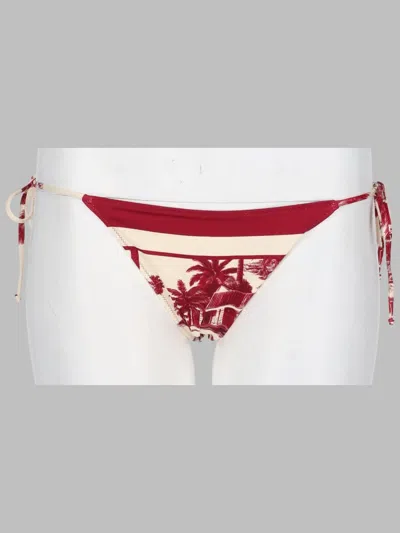 Mc2 Saint Barth Mini Slip Bikini - Marielle In Red
