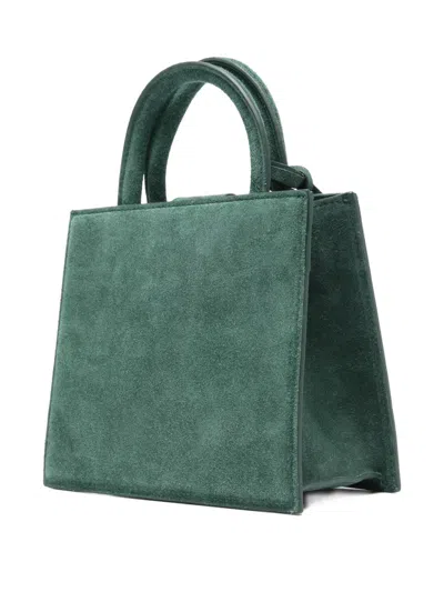 Mc2 Saint Barth Mini Suede Tote Bag In Green