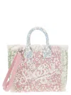 Mc2 Saint Barth Mini Vanity Bag In Floral Cotton Canvas