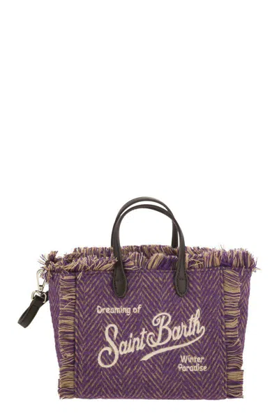 Mc2 Saint Barth Mini Vanity Bag With Bangs And Embroidered Logo