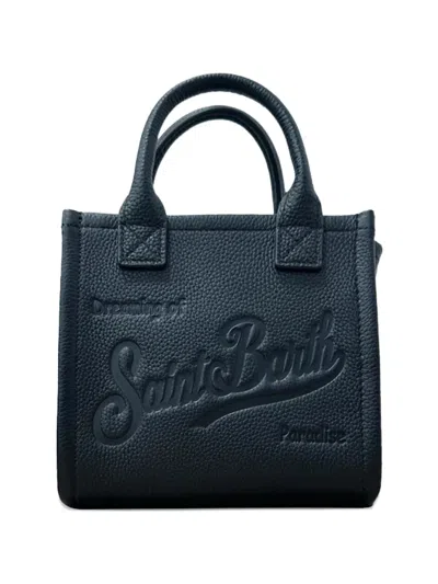 Mc2 Saint Barth Mini Vanity Embossed-logo Leather Tote Bag In Pattern