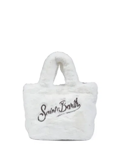 Mc2 Saint Barth Mini Vanity Faux-fur Tote Bag In Purple