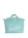 Mc2 Saint Barth Mini Vanity Frayed Tote Bag In Blue