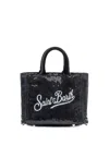 Mc2 Saint Barth Mini Vanity Fringe-detail Tote Bag In Black