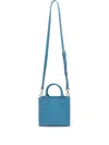 Mc2 Saint Barth Square Mini Bag Detachable Shoulder Strap In Blue