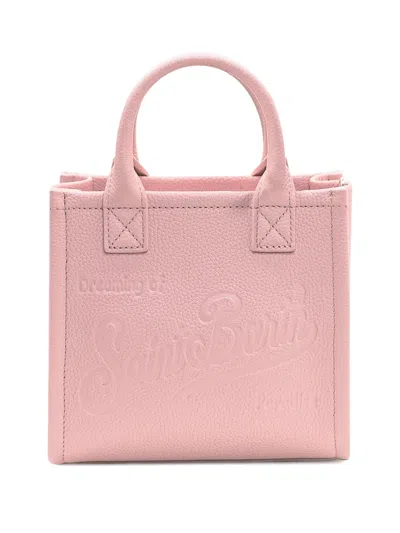 Mc2 Saint Barth Mini Vanity Leather Tote Bag In Pink