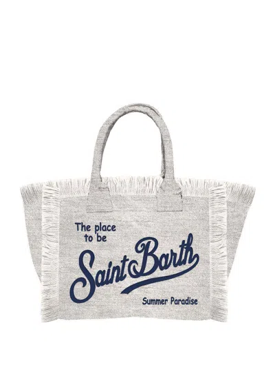 Mc2 Saint Barth Mini Vanity Linen Bag In Linen 1061