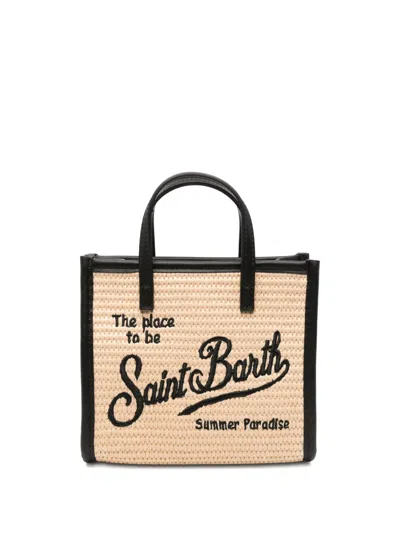 Mc2 Saint Barth Mini Vanity Straw Tote Bag In Multi