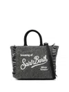 Mc2 Saint Barth Grey Tweed Bag Dreaming Of Saint Barth In Black