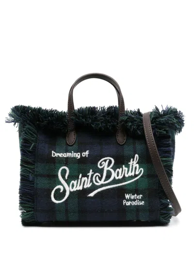 Mc2 Saint Barth Kids' Mini Vanity Tote Bag In Blue